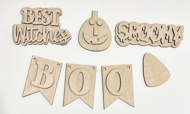 Best Witches Spooky Boo Halloween Tiered Tray Set