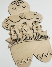 Gingerbread Christmas Cookie Tasters Welcome Doorhanger