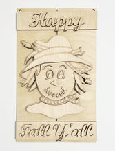 Happy Fall Y'all Scarecrow Pallet Rectangle Doorhanger