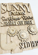 Sunny Farms Sunflower Stems Fresh Cut Daily Sold Here Rectangle Doorhanger