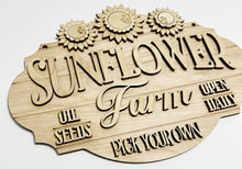 Sunflower Farm Pick Your Own Open Daily Oil Seeds Doorhanger