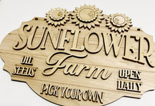 Sunflower Farm Pick Your Own Open Daily Oil Seeds Doorhanger