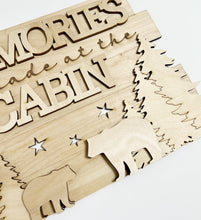 Memories Are Made At The Cabin Camping Bears Doorhanger