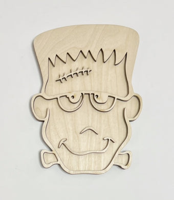 Double Layer Frankenstein Spooky Doorhanger