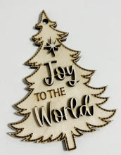 Joy To The World Christmas Tree Ornament Charms Tags