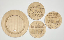 Round Interchangeable Sign with 3 Inserts 10"
