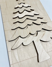 Simple Christmas Tree Rectangle Doorhanger