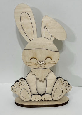Bunny Standing Shelf Sitter with Interchangeable Seasonal Hats