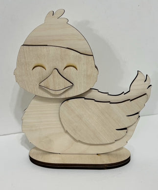 Sitting Duck Standing Shelf Sitter with Interchangeable Seasonal Hats