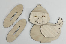 Sitting Duck Standing Shelf Sitter with Interchangeable Seasonal Hats