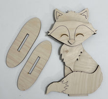 Fox Standing Shelf Sitter with Interchangeable Seasonal Hats