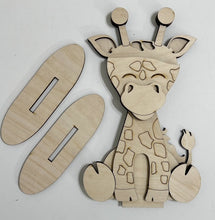 Giraffe Standing Shelf Sitter with Interchangeable Seasonal Hats
