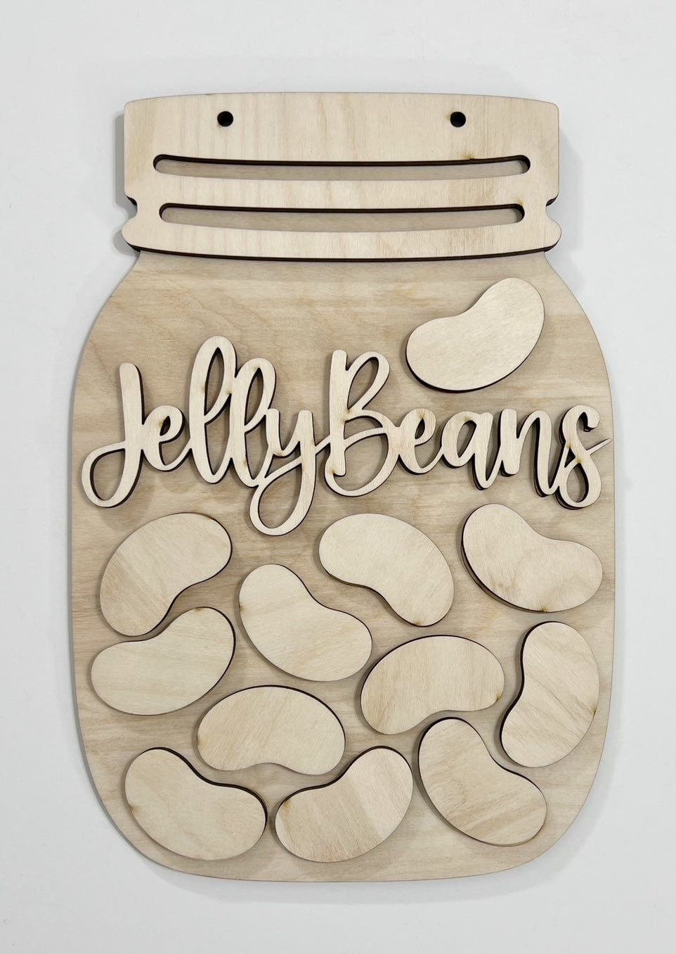 Jelly Beans Easter Spring Mason Jar Doorhanger