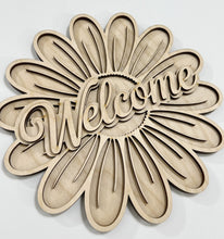 Welcome Spring Multi-Layered Flower Doorhanger