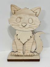 Kitten Standing Shelf Sitter with Interchangeable Seasonal Hats