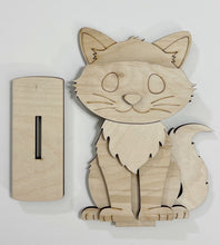 Kitten Standing Shelf Sitter with Interchangeable Seasonal Hats