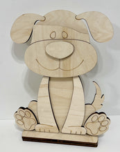 Floppy Ear Puppy Dog Standing Shelf Sitter with Interchangeable Seasonal Hats
