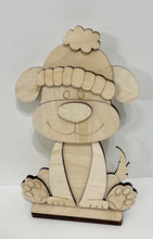 Floppy Ear Puppy Dog Standing Shelf Sitter with Interchangeable Seasonal Hats