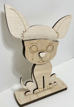 Chihuahua Puppy Dog Standing Shelf Sitter with Interchangeable Seasonal Hats