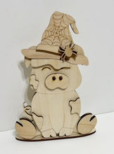 Cute Pig Piggy Standing Shelf Sitter with Interchangeable Seasonal Hats