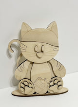 Kitty Cat Standing Shelf Sitter with Interchangeable Seasonal Hats