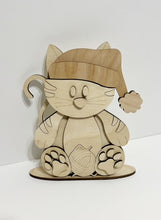 Kitty Cat Standing Shelf Sitter with Interchangeable Seasonal Hats