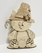 Kitty Cat Standing Shelf Sitter with Interchangeable Seasonal Hats