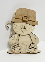 Kitty Cat Standing Shelf Sitter with Interchangeable Seasonal Hats