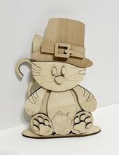 Kitty Cat Standing Shelf Sitter with Interchangeable Seasonal Hats