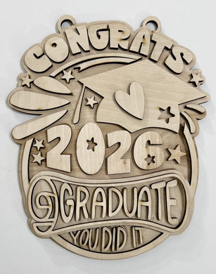 Congrats Graduation Congratulations 2026 2027 Doorhanger