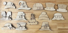 Interchangeable Seasonal Hats for Standing Shelf Sitters Set 4