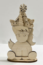 Unicorn Standing Shelf Sitter with Interchangeable Seasonal Hats