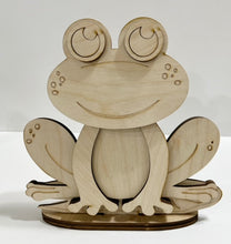 Happy Frog Standing Shelf Sitter with Interchangeable Seasonal Hats