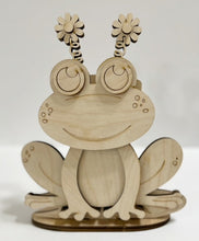 Happy Frog Standing Shelf Sitter with Interchangeable Seasonal Hats