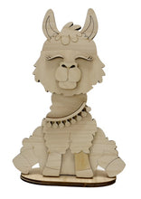 Fancy Llama Standing Shelf Sitter with Interchangeable Seasonal Hats