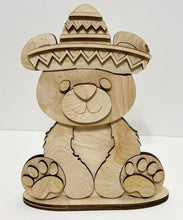 Cute Bear Standing Shelf Sitter with Interchangeable Seasonal Hats