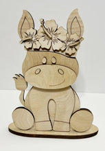 Donkey Standing Shelf Sitter with Interchangeable Seasonal Hats