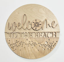 Welcome To The Beach Sand Dollar Round Doorhanger