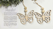 Butterfly Spiritual Transformation - Story Card Ornament Charm