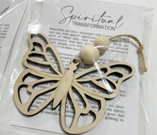 Butterfly Spiritual Transformation - Story Card Ornament Charm