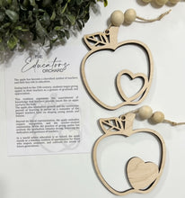 The Educators Orchard Apple - Story Card Ornament Charm