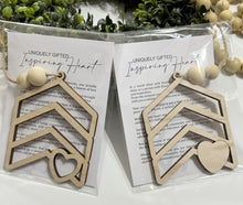 Uniquely Gifted Inspiring Heart - Story Card Ornament Charm