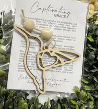 Captivating Grace Hummingbird - Story Card Ornament Charm