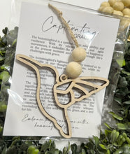 Captivating Grace Hummingbird - Story Card Ornament Charm