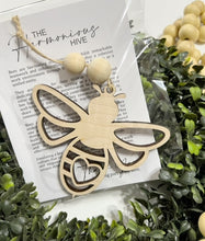 The Harmonious Hive Bee - Story Card Ornament Charm