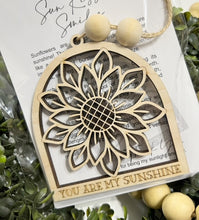 Sunkissed Smiles Sunflower Sunshine - Story Card Ornament Charm