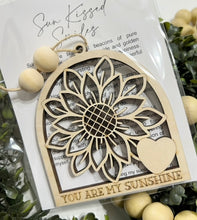 Sunkissed Smiles Sunflower Sunshine - Story Card Ornament Charm