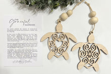 The Graceful Guardian Sea Turtle - Story Card Ornament Charm