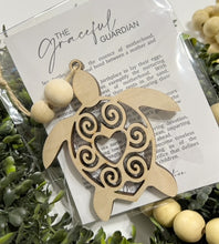 The Graceful Guardian Sea Turtle - Story Card Ornament Charm