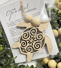 The Graceful Guardian Sea Turtle - Story Card Ornament Charm